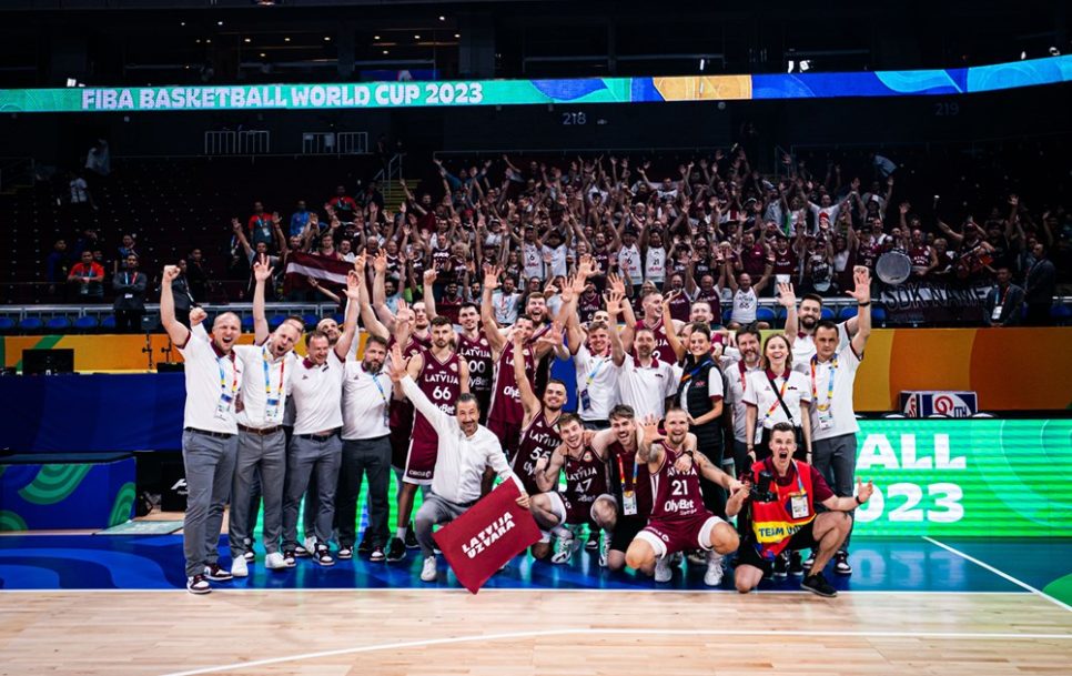 Letonia no sólo puede, sino que debe estar orgullosa de su primera Copa del Mundo. Fuente: FIBA