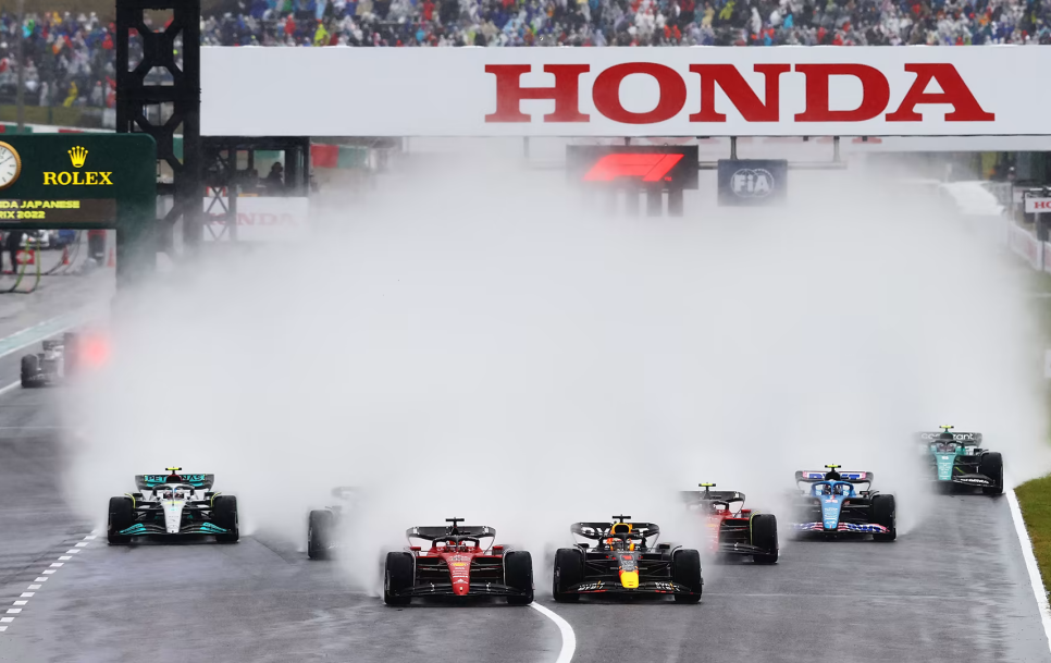 Salida de la carrera del Gran Premio de Japón de 2022. Fuente: F1.com