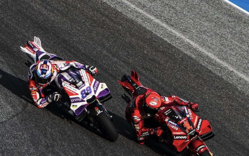 Jorge Martín y Pecco Bagnaia luchan por conseguir el título de MotoGP | Foto: Twitter @88jorgemartin