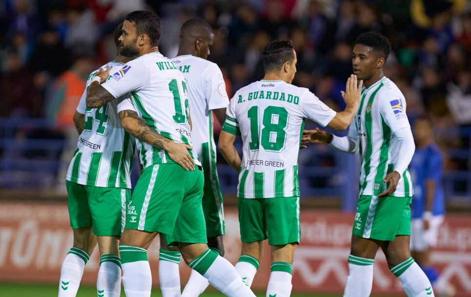 El Betis no dio opción al modesto Hernán Cortés en su debut en la Copa del Rey / Fuente: www.realbetisbalompie.es