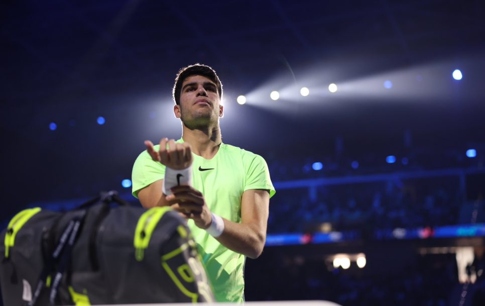 Alcaraz venció a Rublev y continúa con vida en Turín / Foto: @CarlosAlcaraz