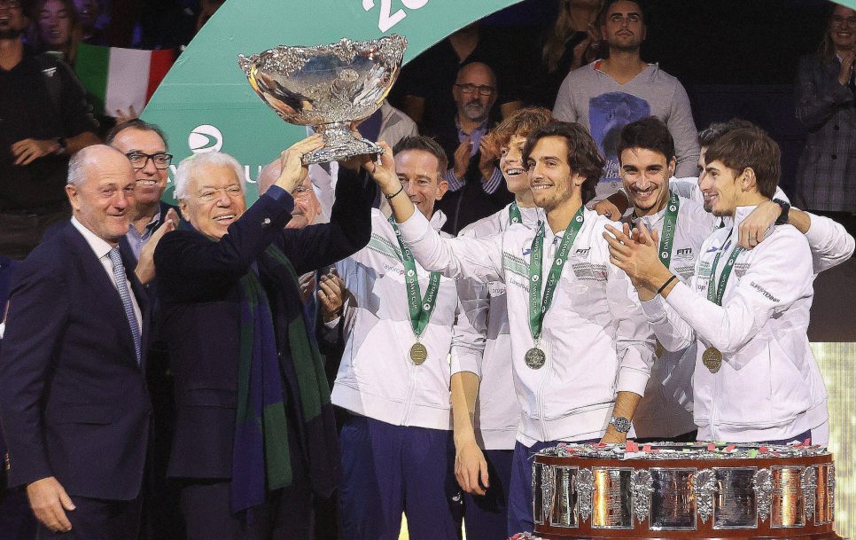 Italia se alzó con su segunda Copa Davis al vencer a Australia por dos puntos a cero en la final de Málaga. Fuente: Imago – lorenzocarnero/Cordonpress
