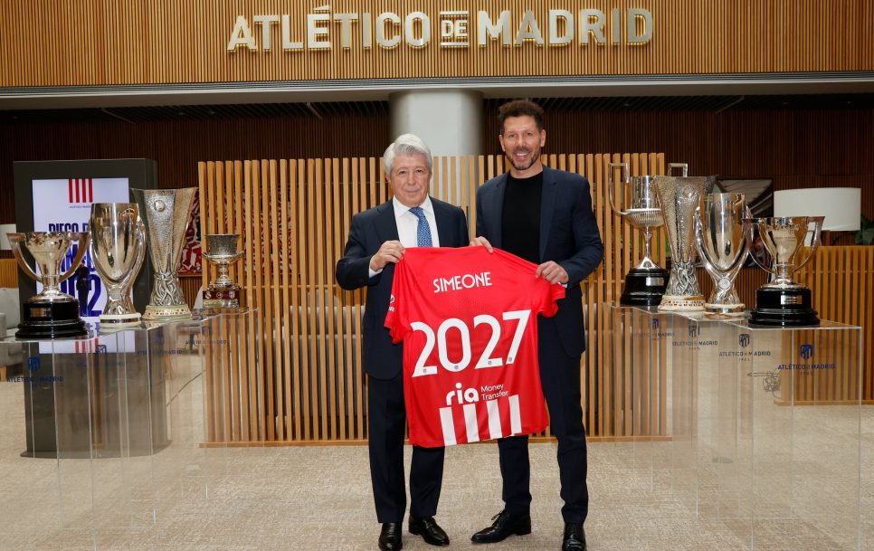 Diego Pablo Simeone renueva con el Atlético hasta 2027 | Foto: Twitter @Atleti