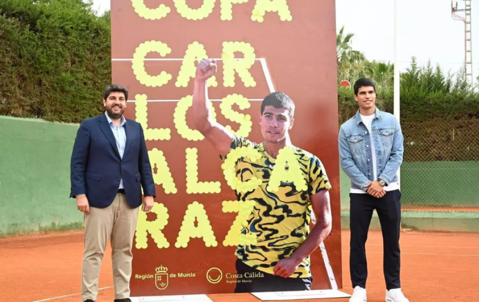 López Miras junto al tenista Carlos Alcaraz / Foto: CARM
