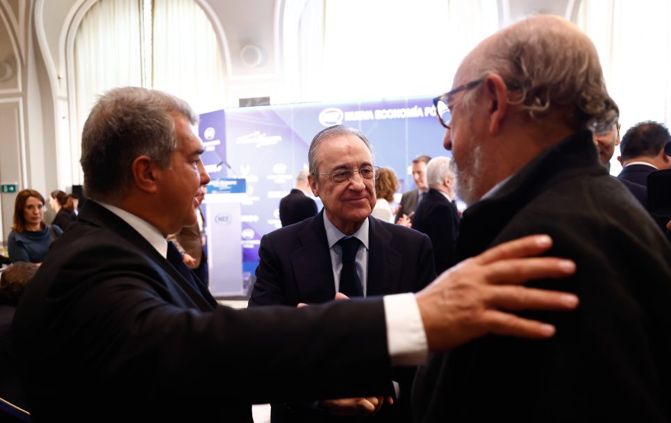 Los presidentes de Barcelona y Real Madrid, Joan Laporta y Florentino Pérez | Foto: Imago