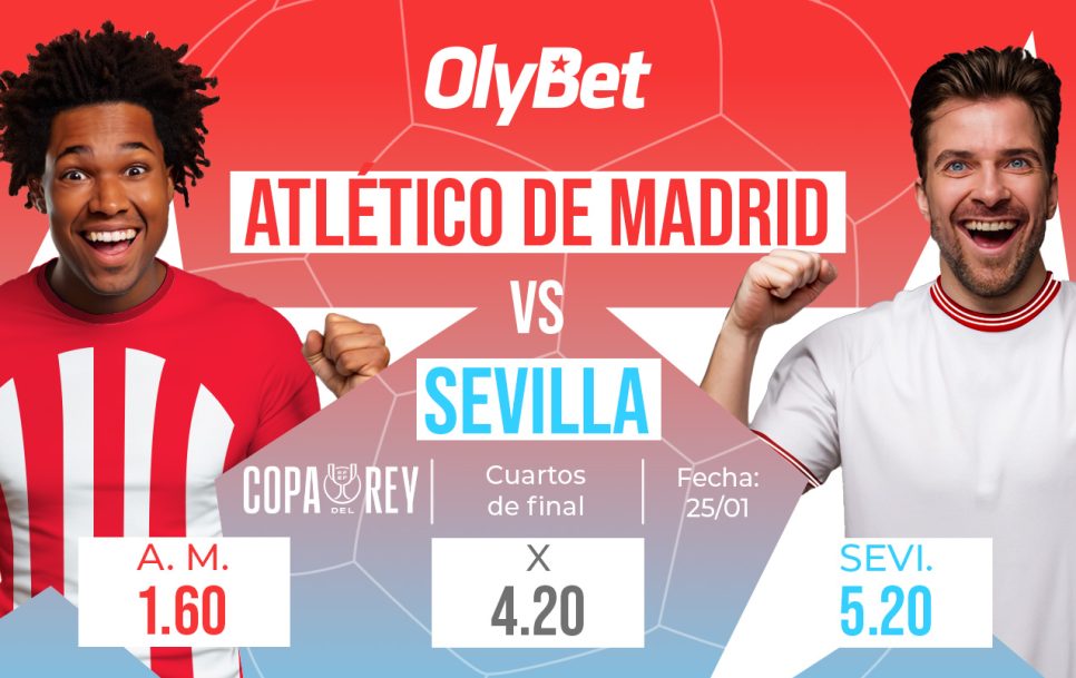 Los pronósticos del Atlético-Sevilla en la Copa del Rey.