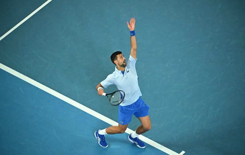 Djokovic durante el Open de Australia / Fuente: ATP
