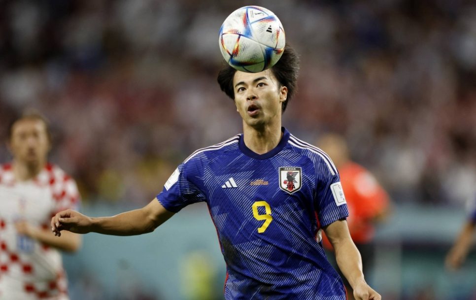 Kaoru Mitoma, atacante japonés del Brighton & Hove Albion, será una de las principales atracciones de la Copa Asiática, Catar 2022. Fuente: Twitter.