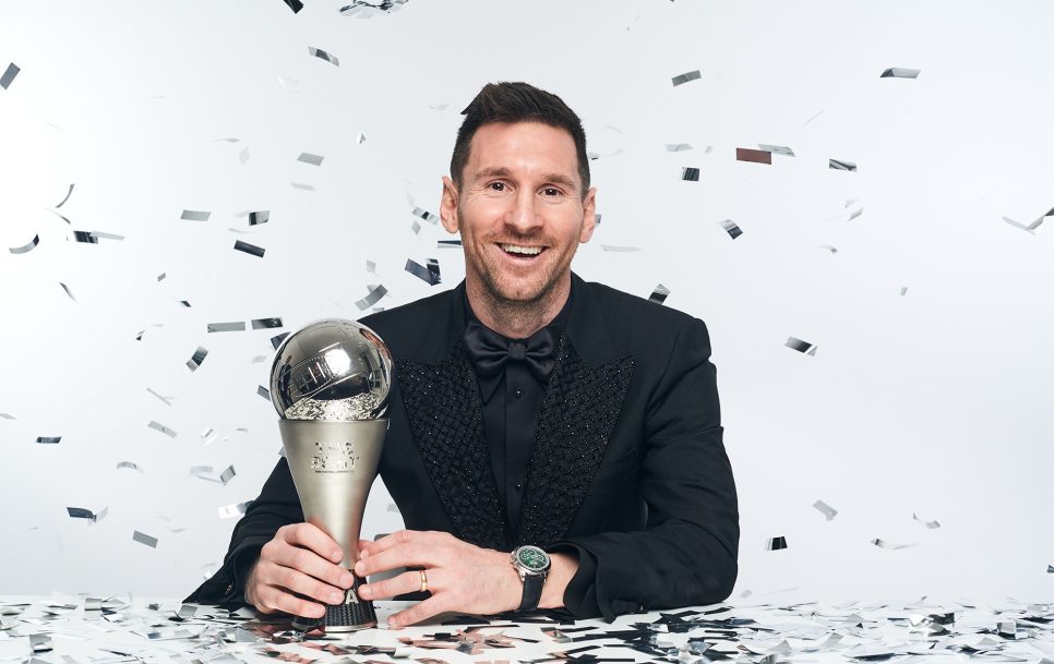 Messi se ha proclamado mejor jugador del mundo para la FIFA por cuarta ocasión en su carrera, tras el FIFA World Player de 2009 y los The Best de 2019 y 2022. Fuente: Twitter.