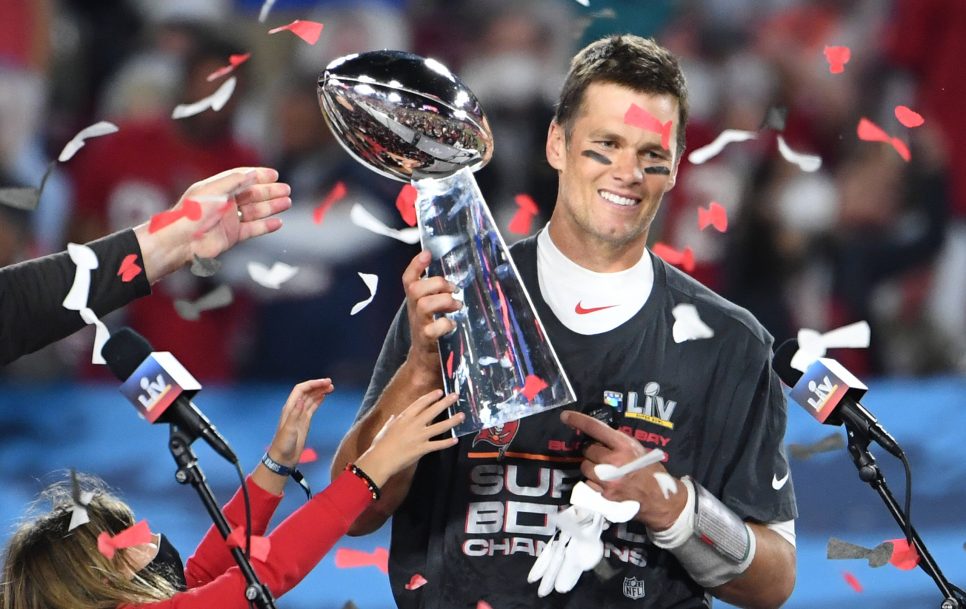 Tom Brady celebra el título conseguido con los Tampa Bay Buccaneers | Fuente: Imago Kevin Dietsch