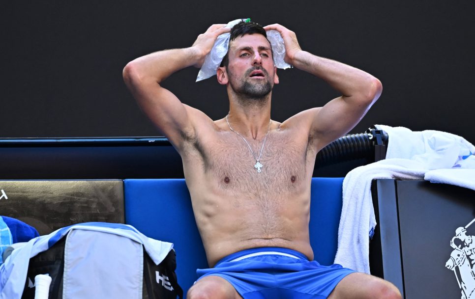 Australian Open – Melbourne Novak Djokovic (SRB) during his quarter final round match at the 2024 Australian Open at Mel