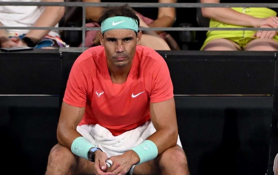 Rafa Nadal después de caer en Brisbane / Fuente: @ATP