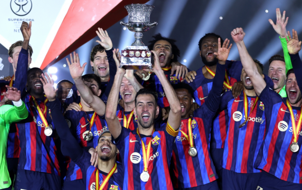 El Barça se proclamó campeón de la Supercopa en 2023 / Fuente: @FCBarcelona