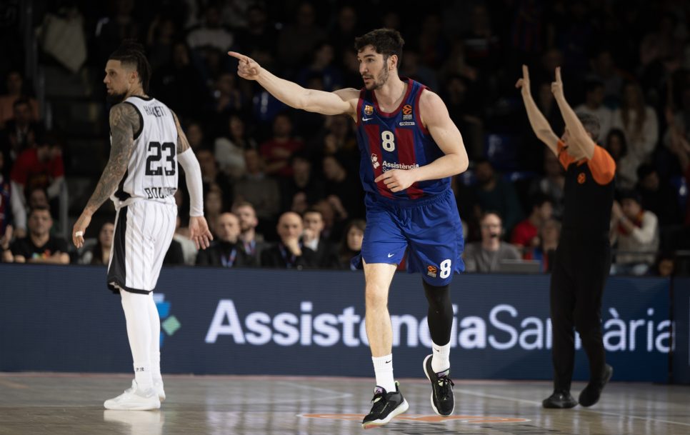 Dario Brizuela en el Palau durante el duelo ante la Virtus / Fuente: Rodolfo Molina/Euroleague Basketball via Getty Images