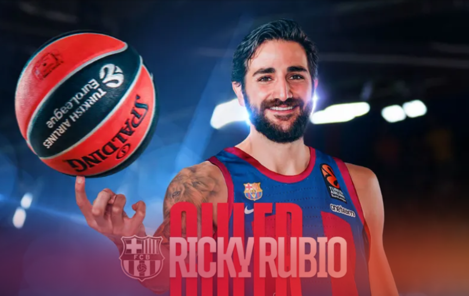 Creatividad de Ricky Rubio tras su regreso al Barça / Fuente: @FCBBasket