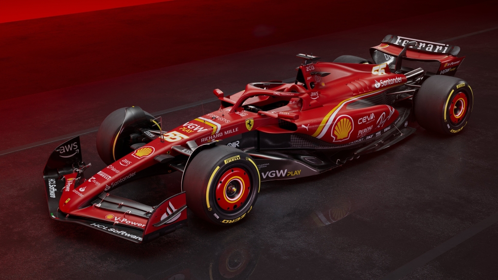 Así luce el SF-24, el nuevo coche de Ferrari para la F1 / Fuente: Twitter @ScuderiaFerrari