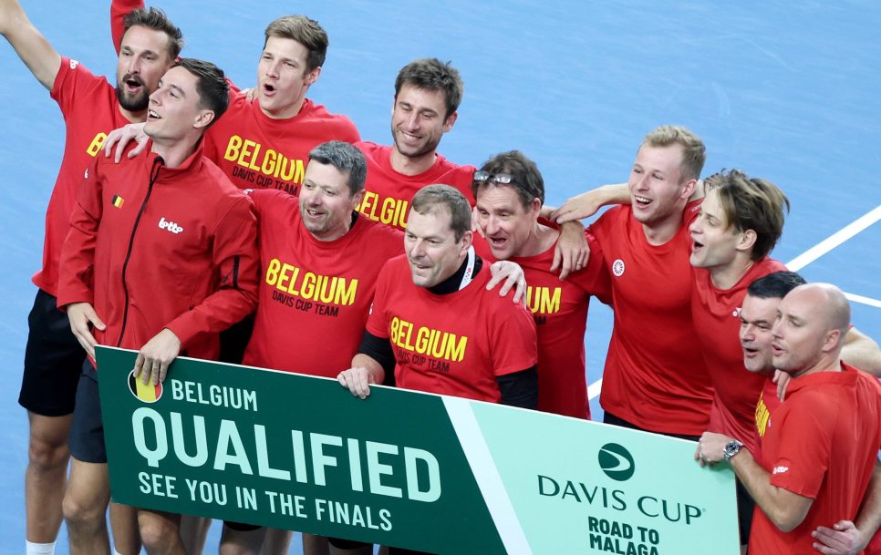 Bélgica sorprendió eliminando a Croacia, una de las favoritas, para meterse en la fase final de la Copa Davis en Málaga. Fuente: Imago.