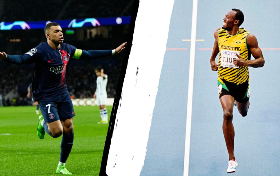 Mbappé contra Usain Bolt / Fuente: OlyTV