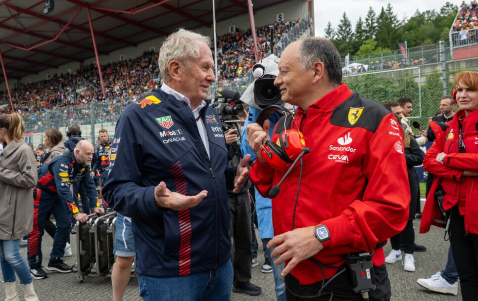 Helmut Marko, asesor de Red Bull, le dio un consejo a Fred Vasseur, director de Ferrari | Fuente: Imago – Jonas Roosens