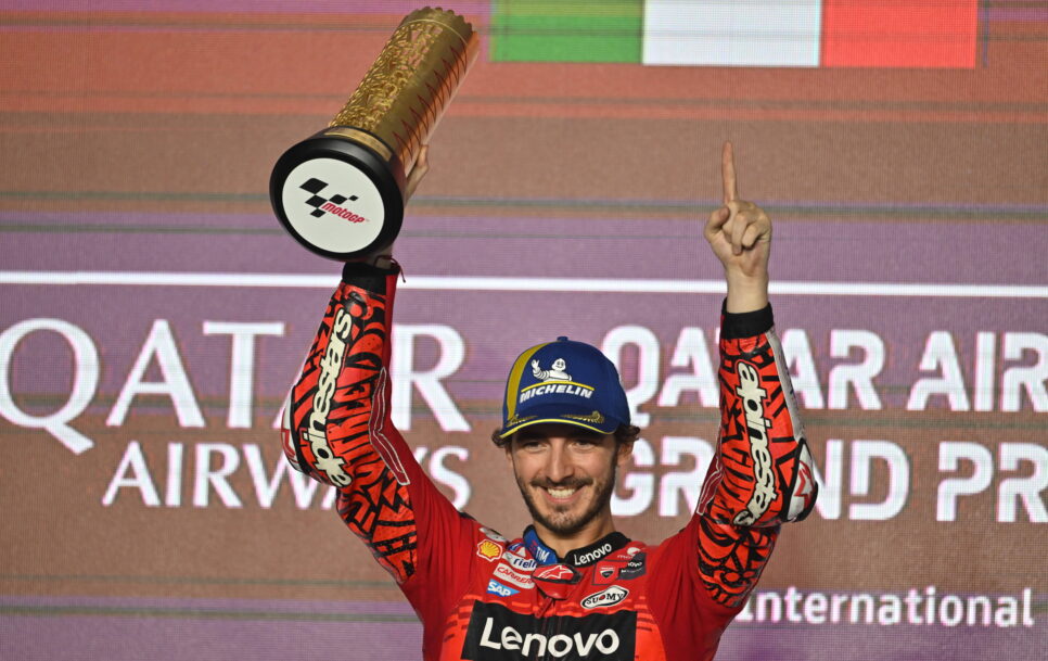 Pecco Bagnaia sigue prolongando su hegemonía en el campeonato mundial de MotoGP. | Fuente: Imago.