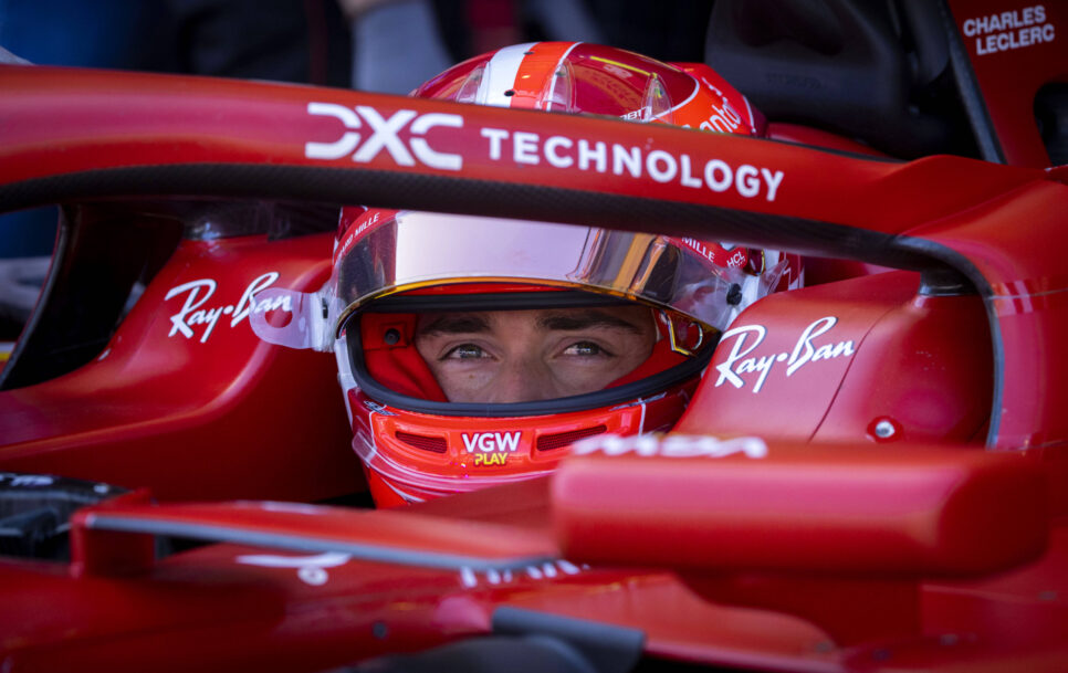 Charles Leclerc ha situado a su Ferrari en primera posición en los libres de Australia | Fuente: Imago – Sam Bloxham