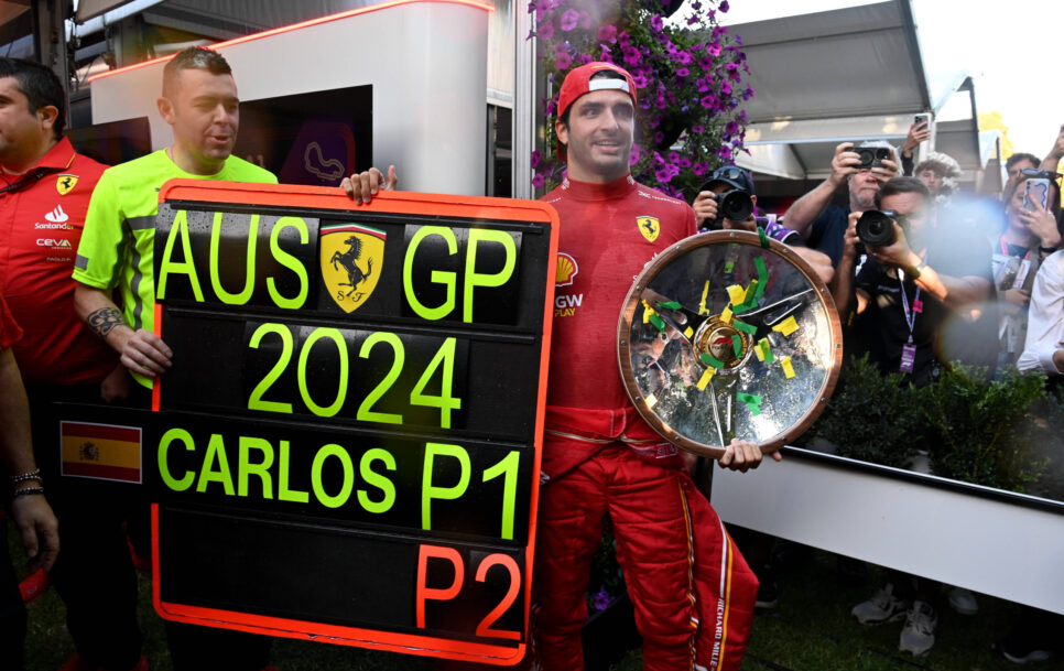Carlos Sainz consiguió la victoria en el GP de Australia de F1 | Fuente: Imago – Mark Sutton