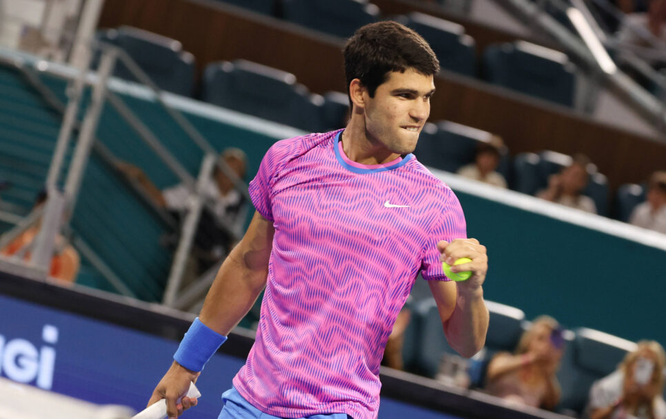 Carlos Alcaraz no ha perdido un solo set en el Masters de Miami | Fuente: Imago.