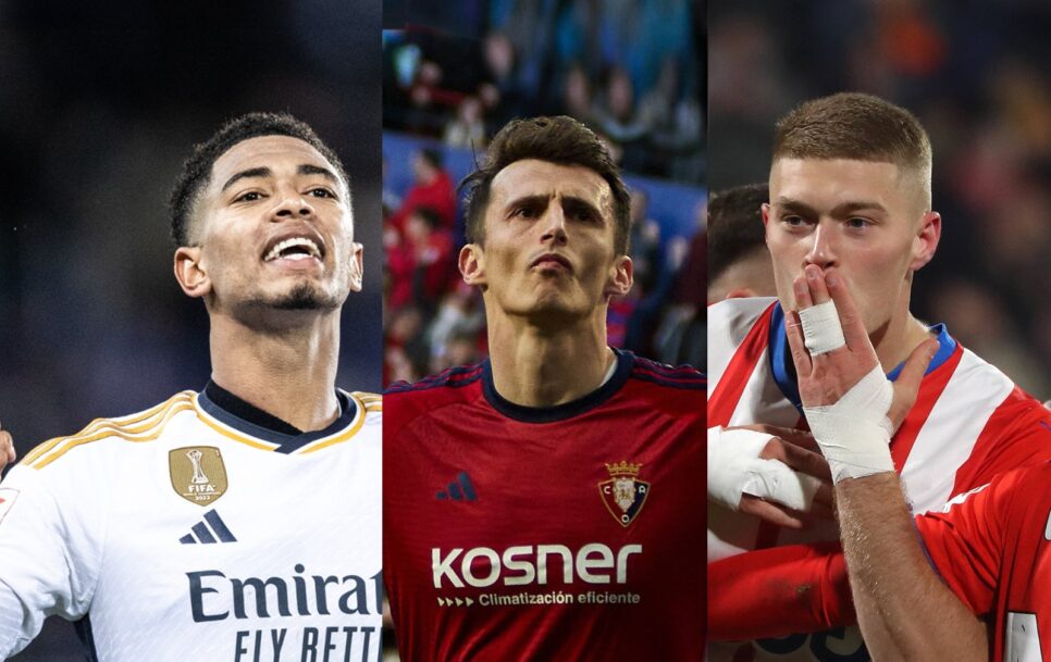 Bellingham, Budimir y Dovbyk están empatados en el primer puesto del ranking de los másximos goleadores de LaLiga. / Fuente: Carlos Pérez