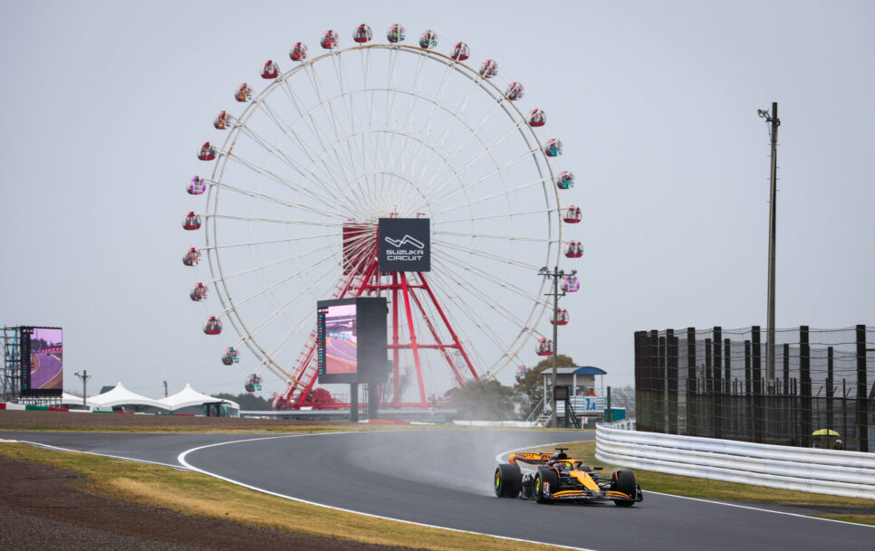 Oscar Piastri, con su McLaren, se llevó el mejor tiempo de una insulsa FP2 en el GP de Japón de Fórmula 1 | Fuente: Imago – Panoramic