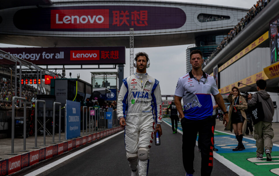 Daniel Ricciardo no se cortó a la hora de responder a Lance Stroll. \ Fuente: Imago – Michael Potts/BSR Agency Content.