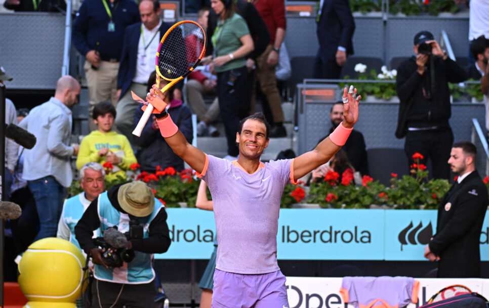 Buen estreno de Rafa Nadal en el Mutua Madrid Open | Fuente: Imago – Corinne Dubreuil