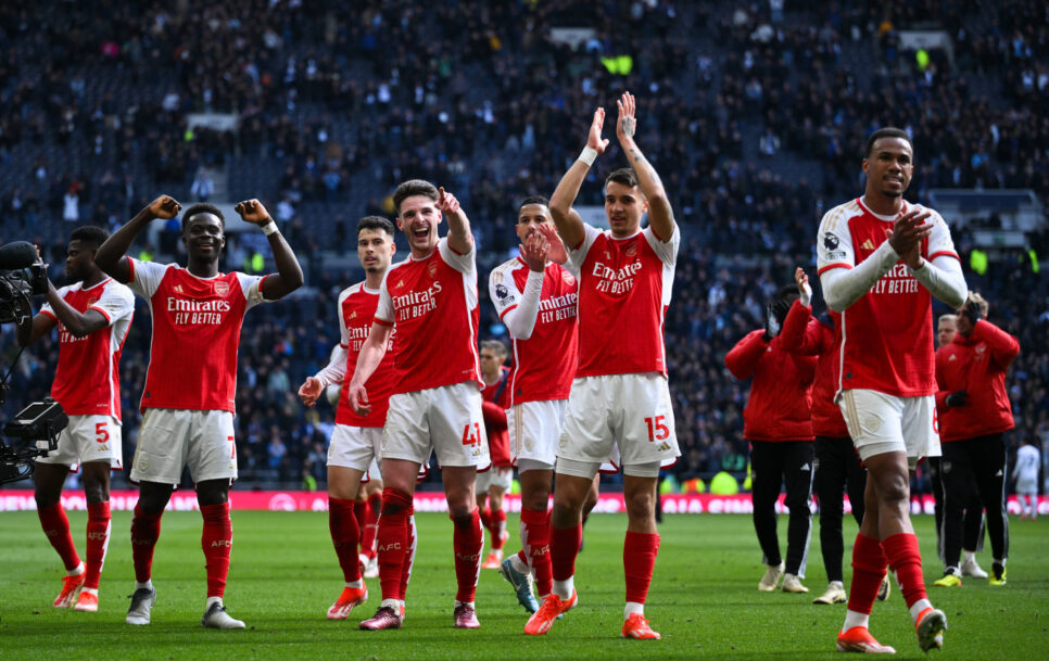 El Arsenal se impuso al Tottenham Hotspur por 2-3 en el Derbi del Norte de Londres. | Fuente: Imago – COLORSPORT / Ashley Western.