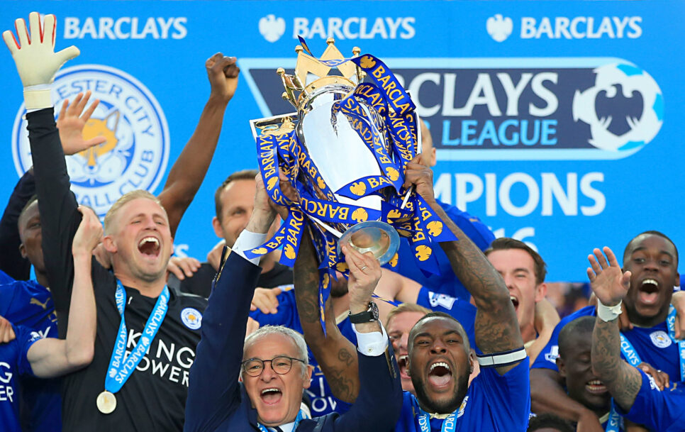 El Leicester City campeón de la Premier League 2015/16, un equipo especial en la historia del fútbol contemporáneo. | Fuente: Imago – Nick Potts.