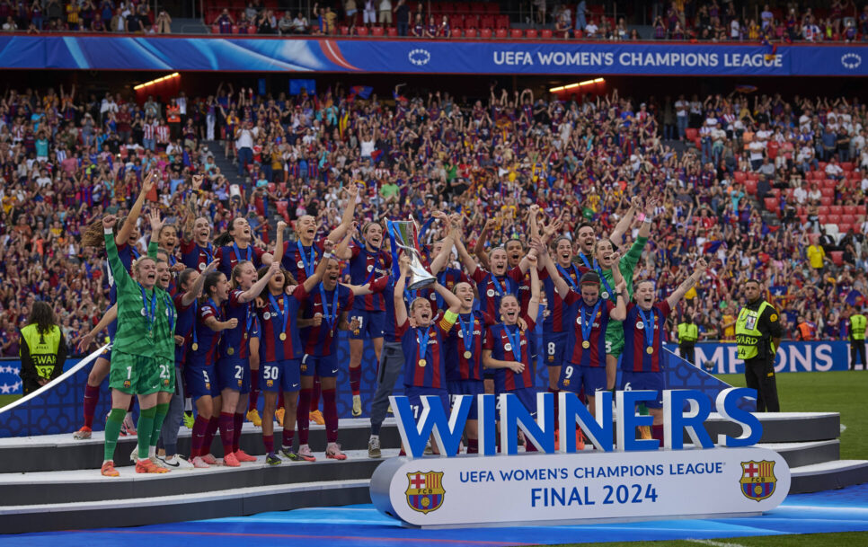 El FC Barcelona se alzó con su tercera Copa de Europa femenina. | Fuente: Imago – Pablo Morano/BSR Agency.