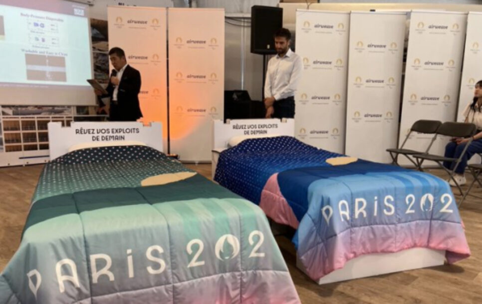 Las camas anti-sexo de los Juegos Olímpicos de París / Fuente: Twitter