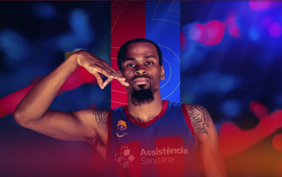 Kevin Punter con la camiseta del Barcelona / Fuente: @FCBBasket