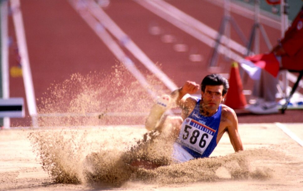 Giovanni Evangelisti, medallista de bronce en los Juegos Olímpicos de Los Ángeles 1984. | Fuente: Imago – Norbert Schmidt.