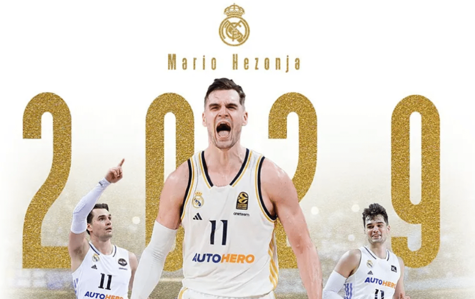 Mario Hezonja será del Real Madrid hasta 2029 / Fuente: @RMBaloncesto