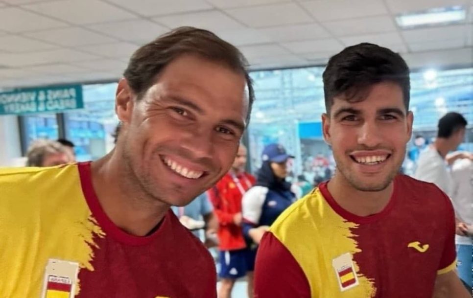 Rafa Nadal y Carlos Alcaraz, la pareja de moda en los Juegos Olímpicos | Fuente: Instagram @rafalozanojr