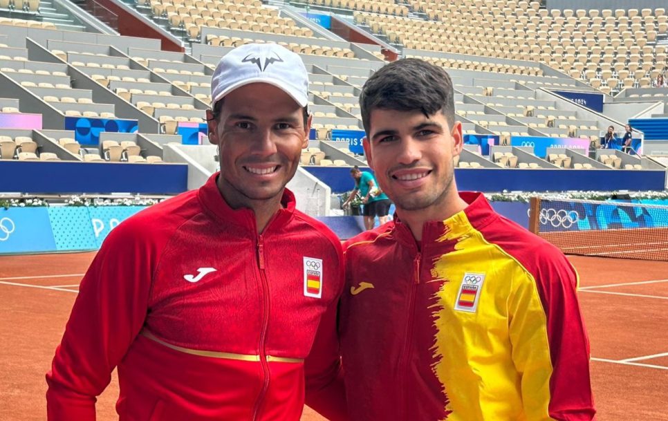 Carlos Alcaraz y Rafa Nadal en París / Fuente: Carlos Alcaraz