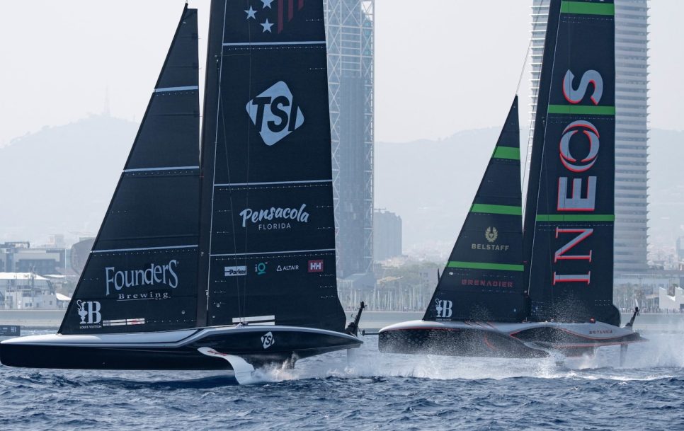 El American Magic y el INEOS Britannia de la Copa América de vela | Fuente: America’s Cup